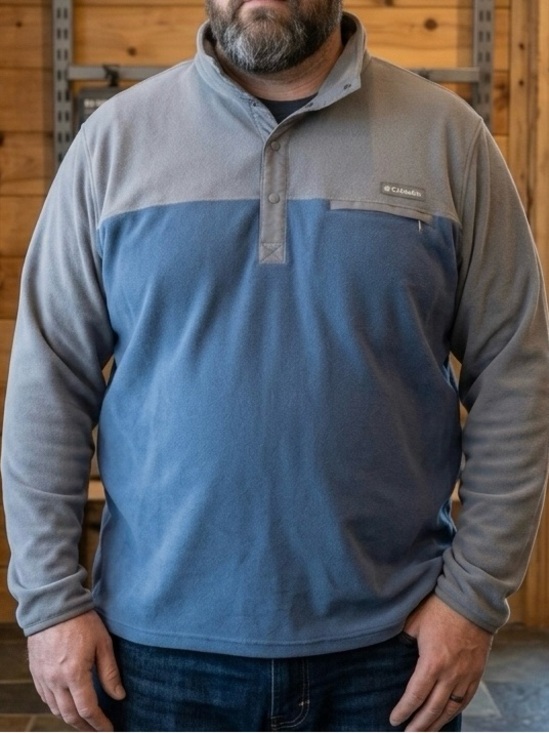 Columbia Other - 🧥 Columbia Men's Color-Block Half Snap Fleece Pullover - Size 3XT 🧊